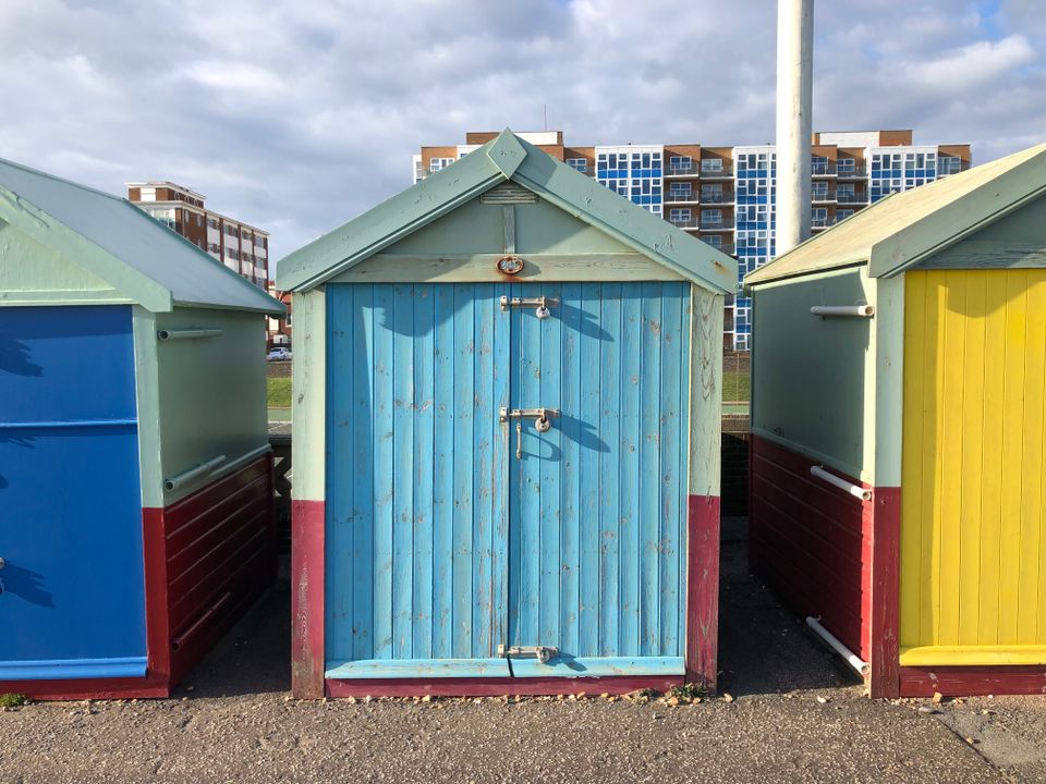 Picture of a beach hut on the seafront